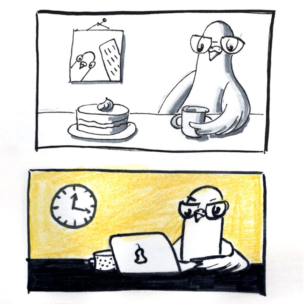 Tauben im Alltag